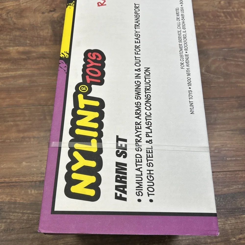 Vintage Nylint Farm Set Tractor Crop Sprayer Farmer Pig 1996 #1732 Original Box
